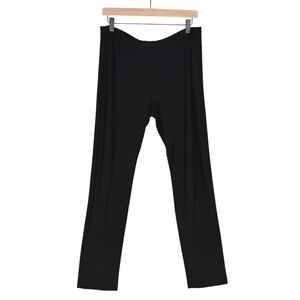 Entrata Pants Womens XL Liquid Knit Slinky Elastic Waist Pull On Straight Leg